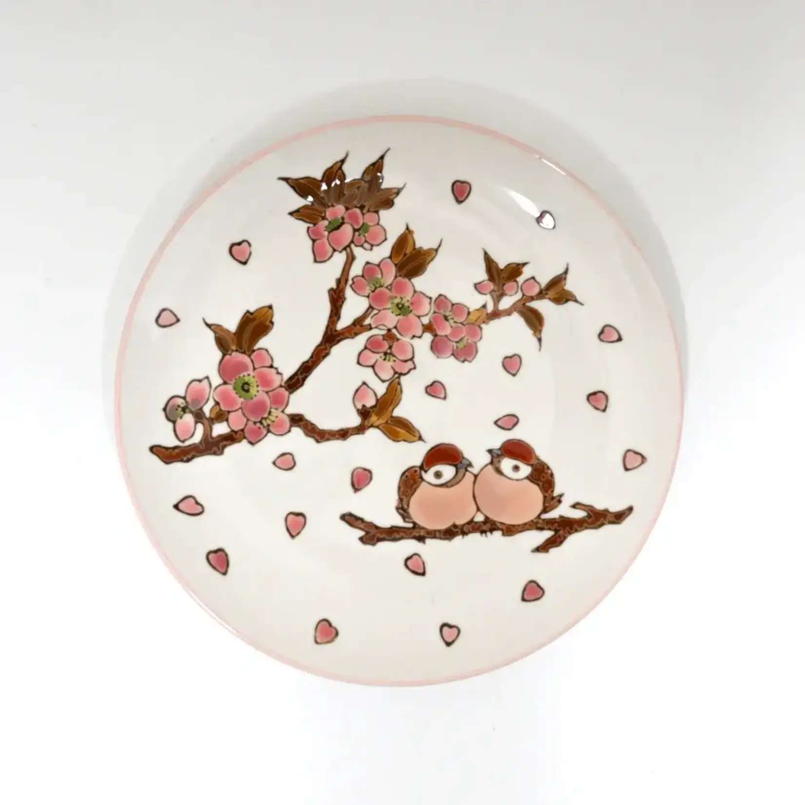 Plate - 4pcs Set 7.5"D - Twin Sparrows Collection PGS4-SZM