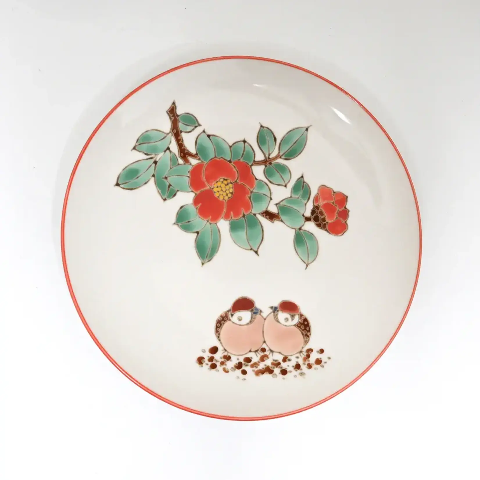 Plate - 4pcs Set 7.5"D - Twin Sparrows Collection PGS4-SZM