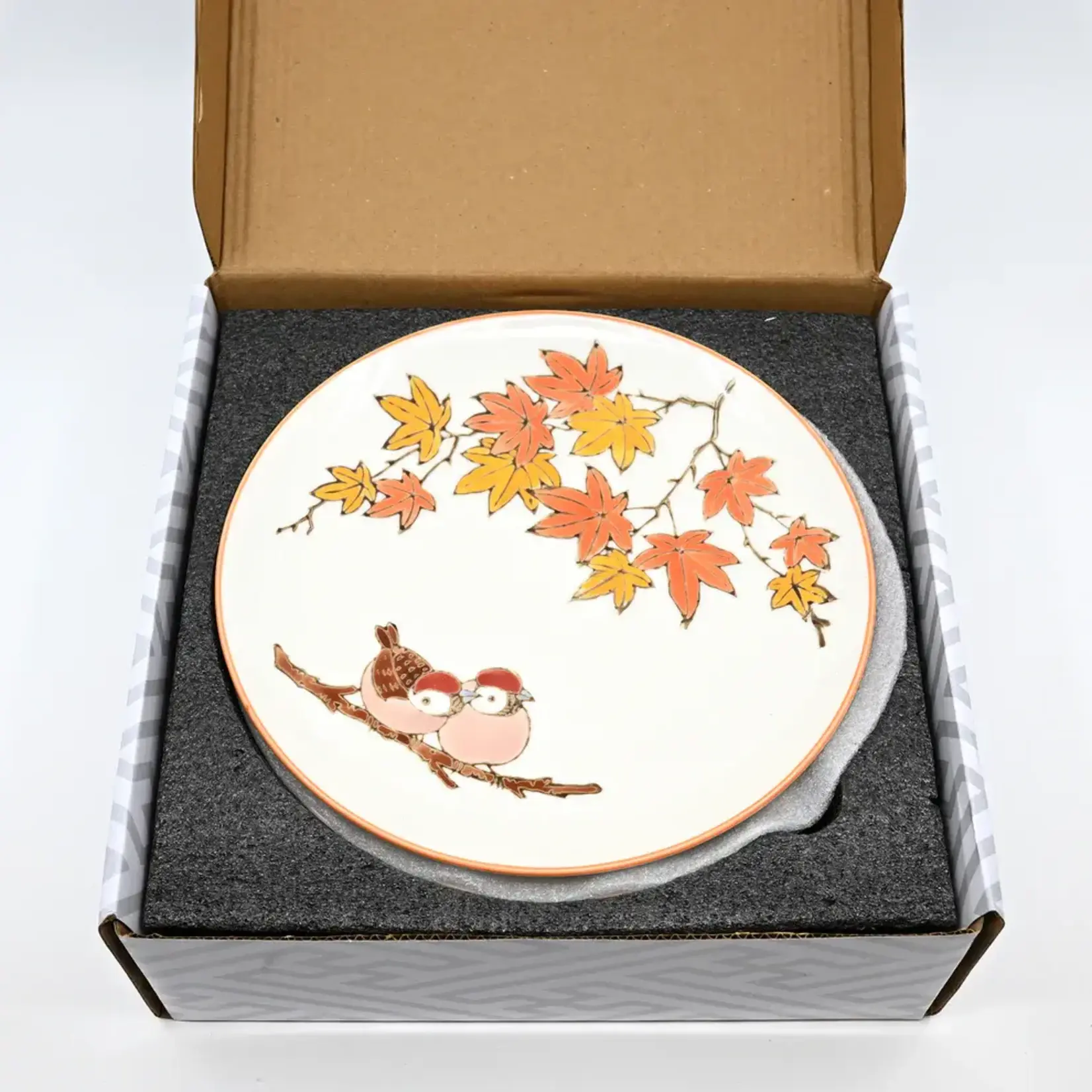 Plate - 4pcs Set 7.5"D - Twin Sparrows Collection PGS4-SZM