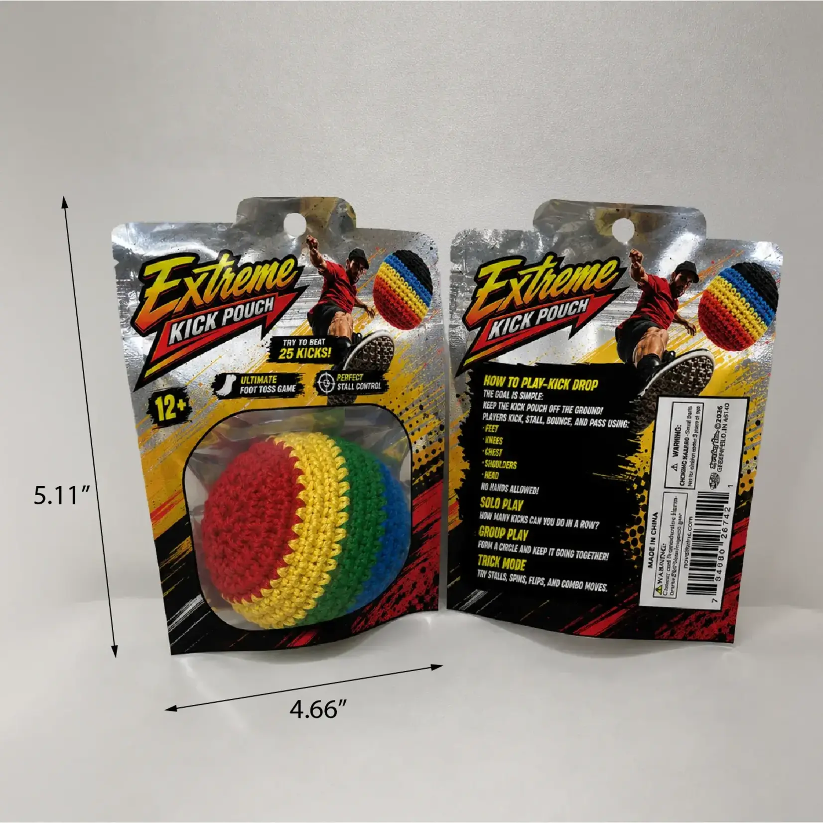 Novelty Inc Kick Drop Foot Bag Game (Compare to Hacky Sack)