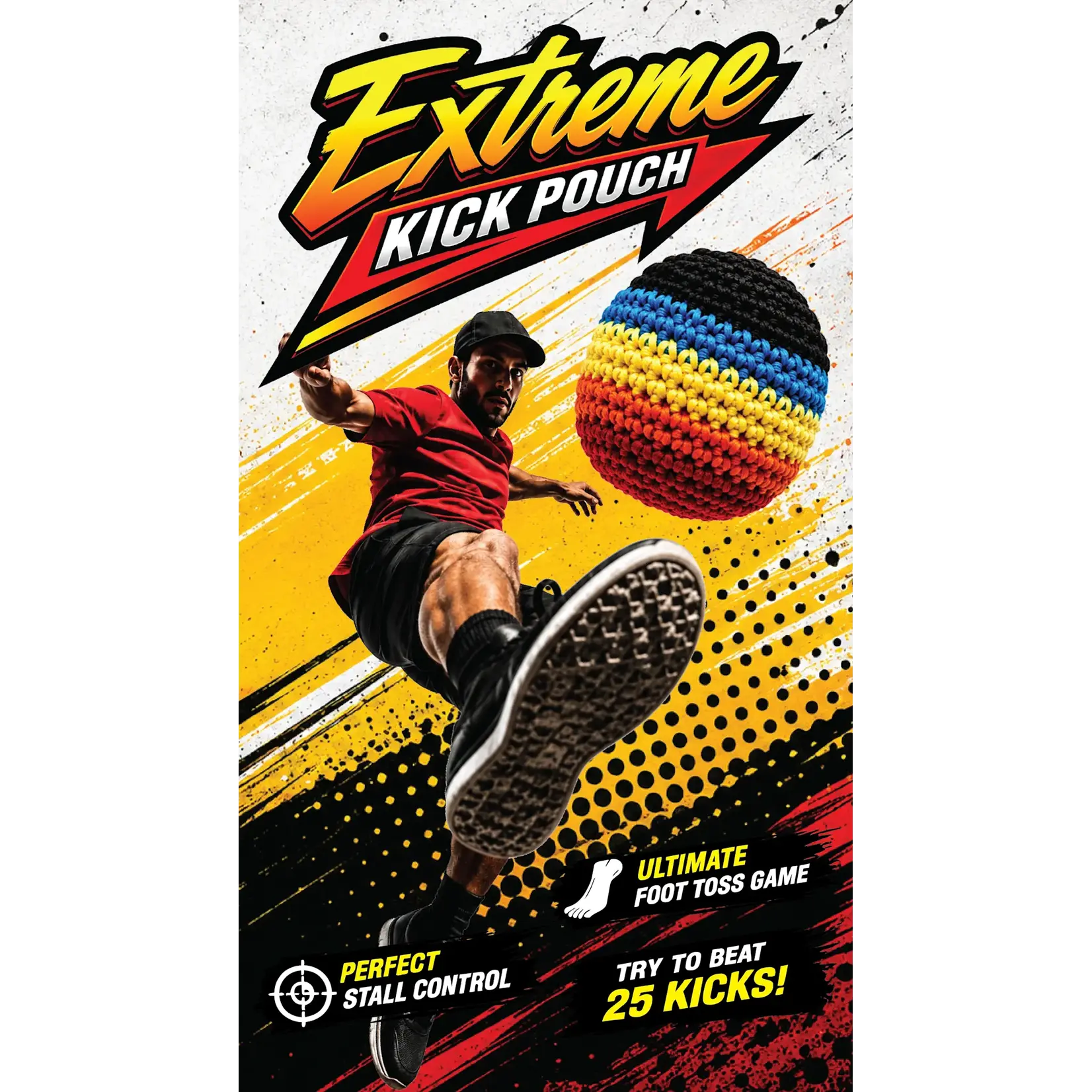 Novelty Inc Kick Drop Foot Bag Game (Compare to Hacky Sack)