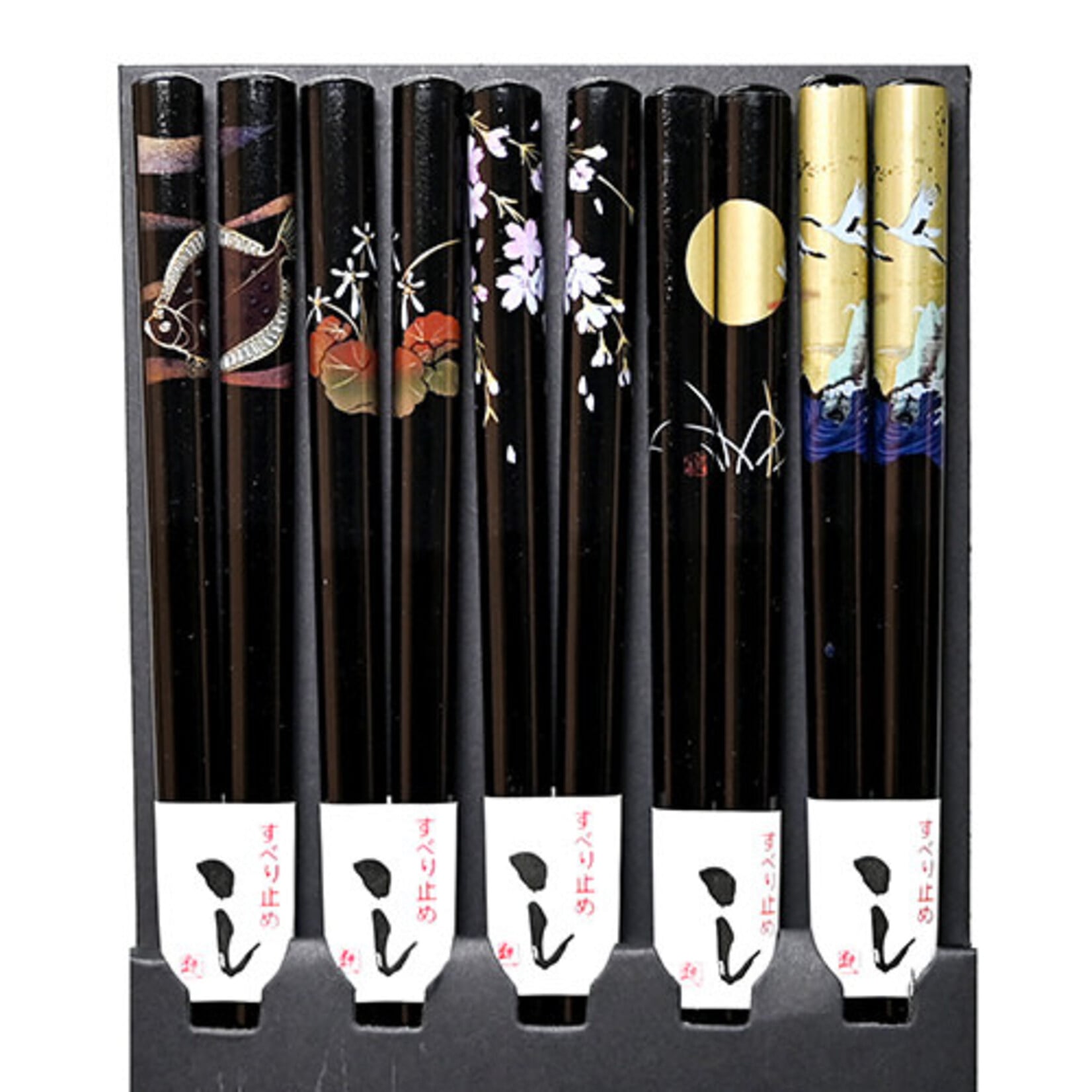 Chopsticks Set 5 Pairs - Traditional Patterns - CH85-S