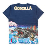 T-Shirt - "Akashi Daimon Giant Monster"  (Navy) Godzilla GU-UT-010 -