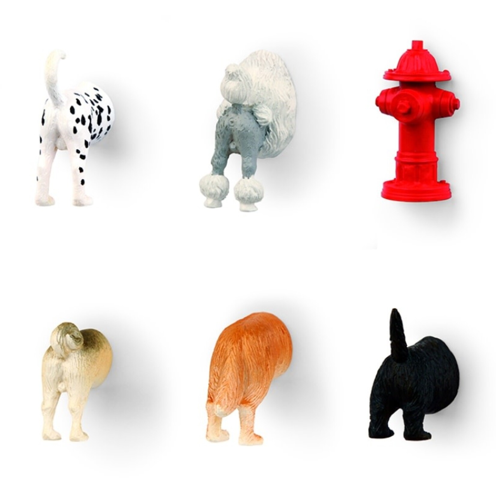 Dog Butt Magnets Set of 6 - MG17