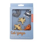 Cat Yoga Magnets Set of 5 - MG89