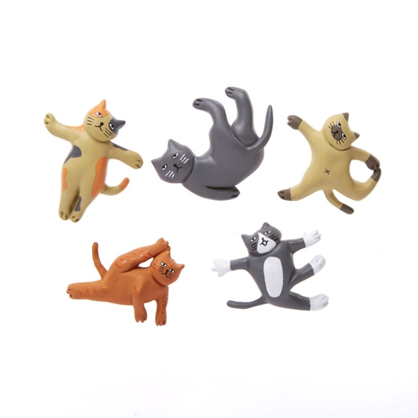 Cat Yoga Magnets Set of 5 - MG89