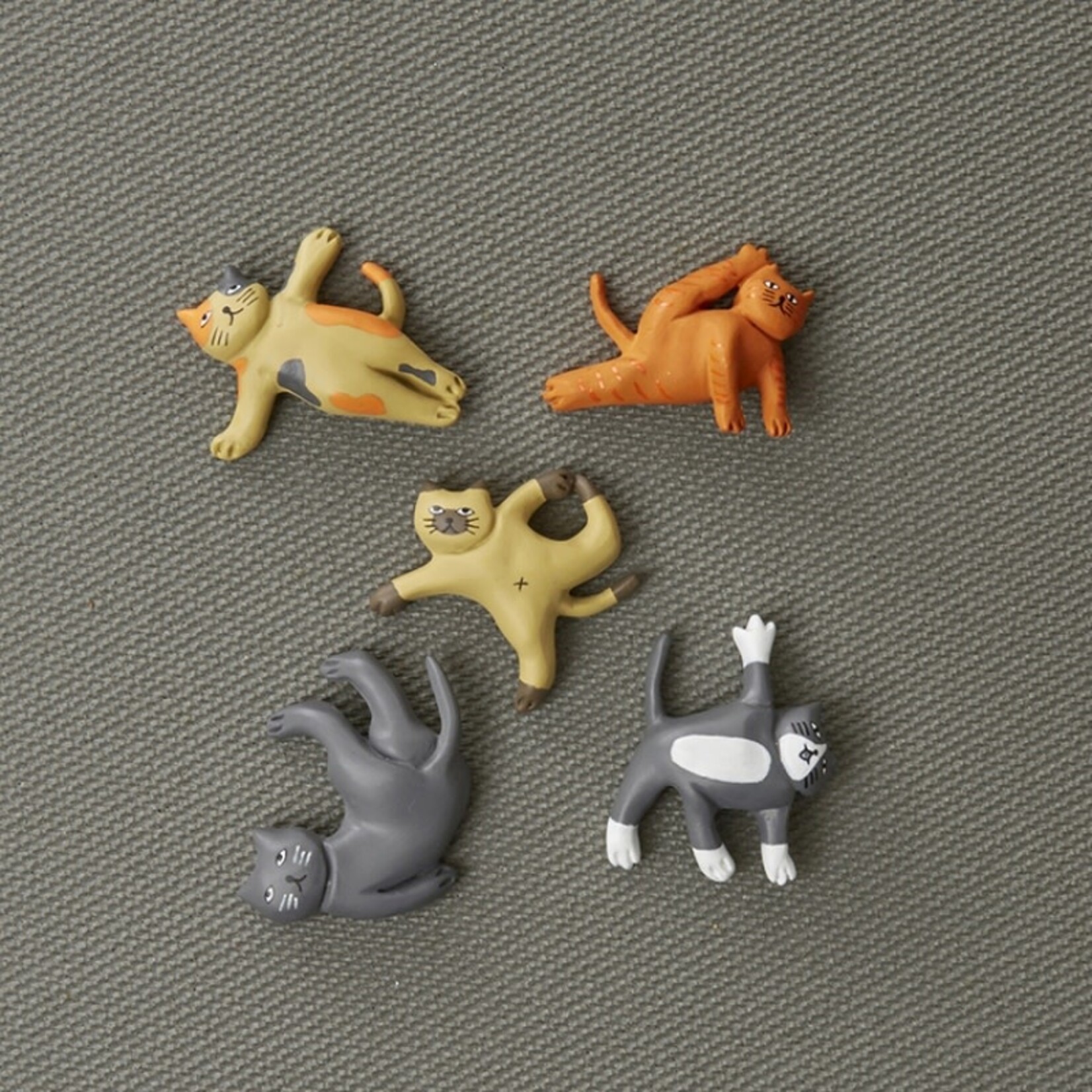 Cat Yoga Magnets Set of 5 - MG89