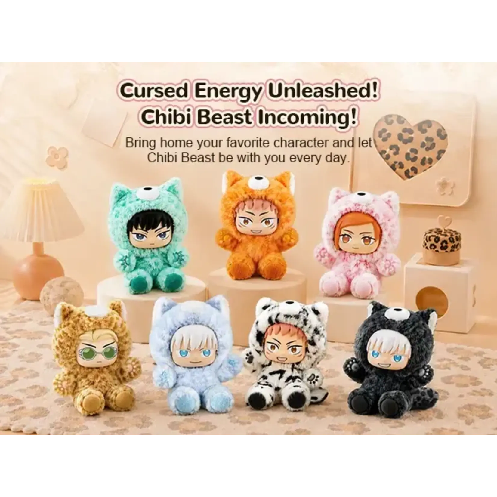 Puremind Blind Box - Jujutsu Kaisen Chibi Beast Vinyl Plush 2728EN