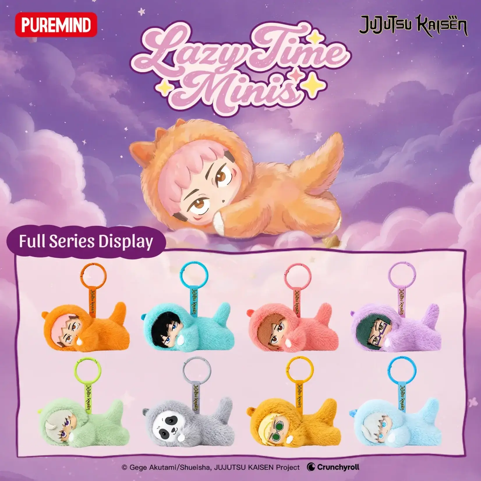 Puremind Blind Box - Jujutsu Kaisen Lazy Time Mini Vinyl Plush 2729EN