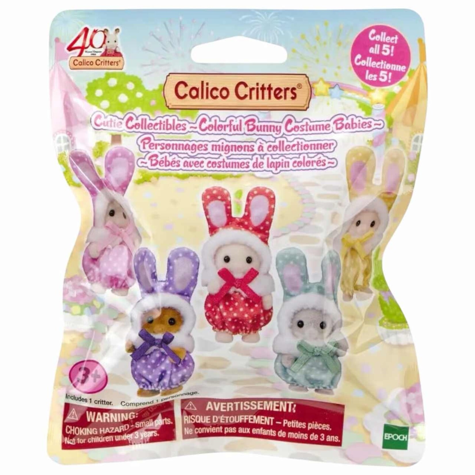 Calico Critters Calico Critters - Colorful Bunny Costume Babies CC2368
