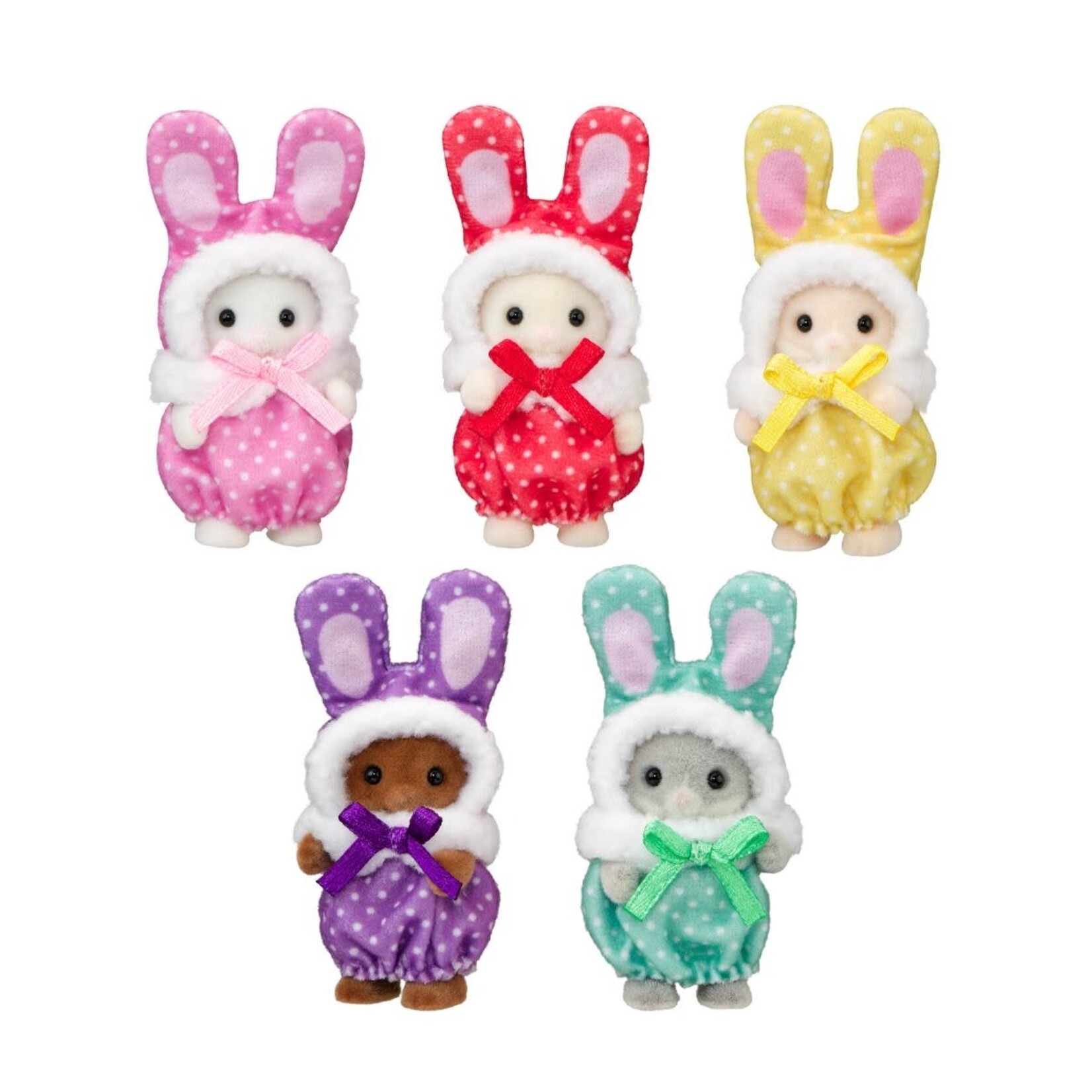 Calico Critters Calico Critters - Colorful Bunny Costume Babies CC2368