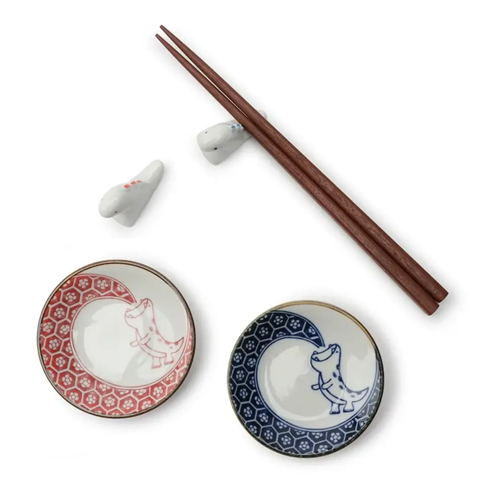 Plate - Imari-Style Dino Small Plate & Rest Set - J6842