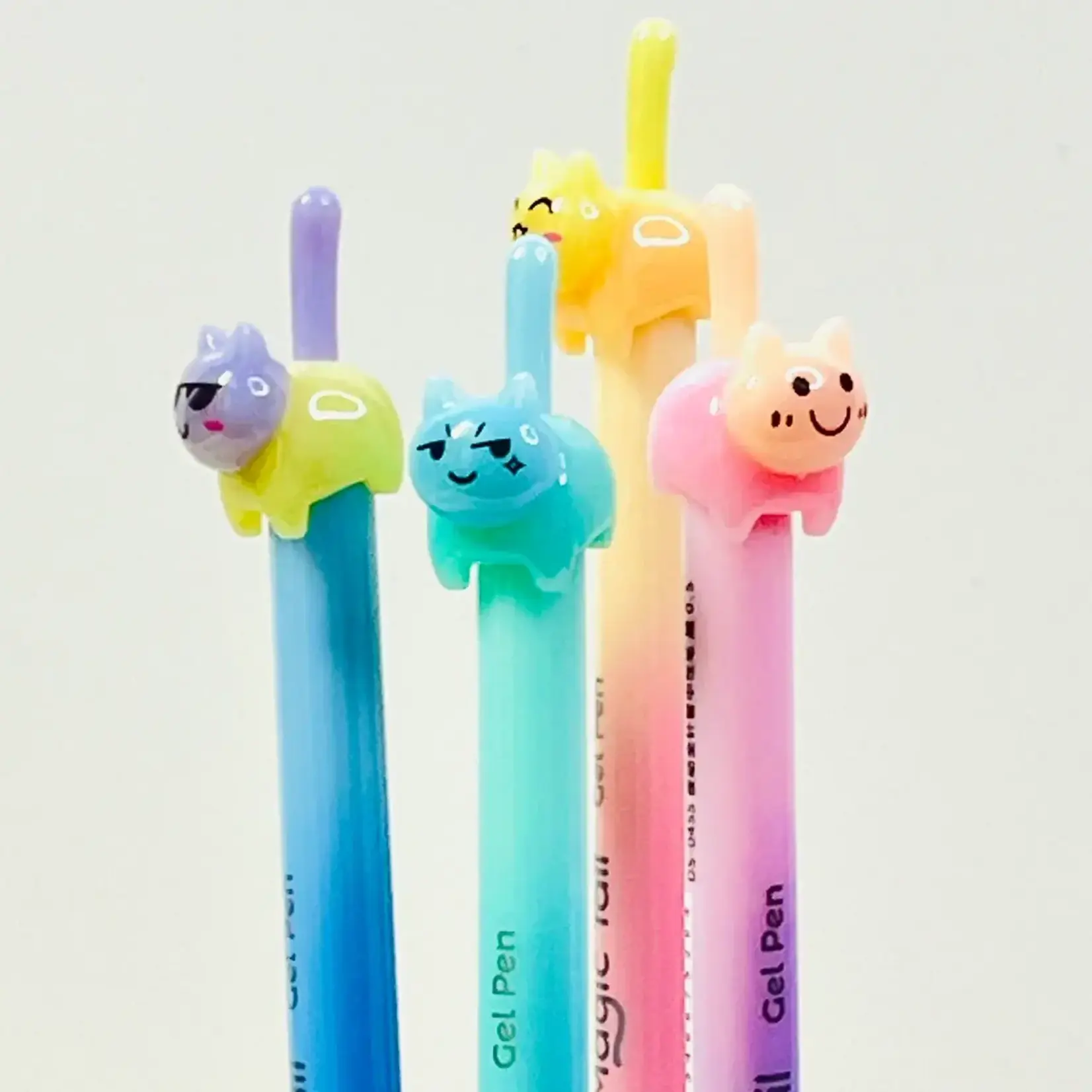 D&S Cat Tail Rainbow Gel Pen - 22189