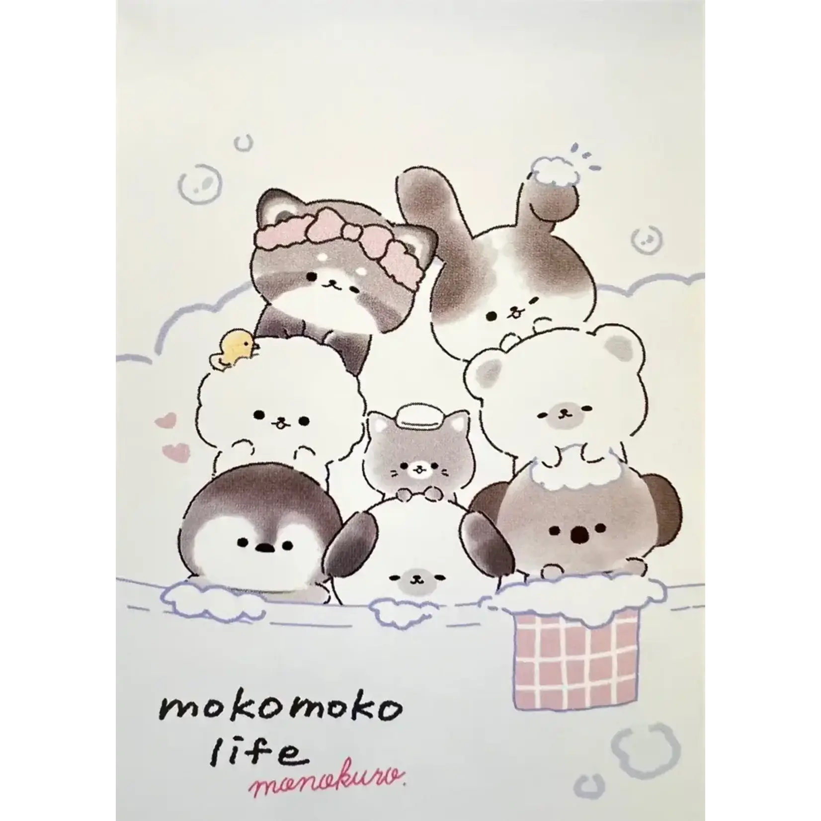 Crux Moko Moko Life Animal Bath Mini Notepad - 113991