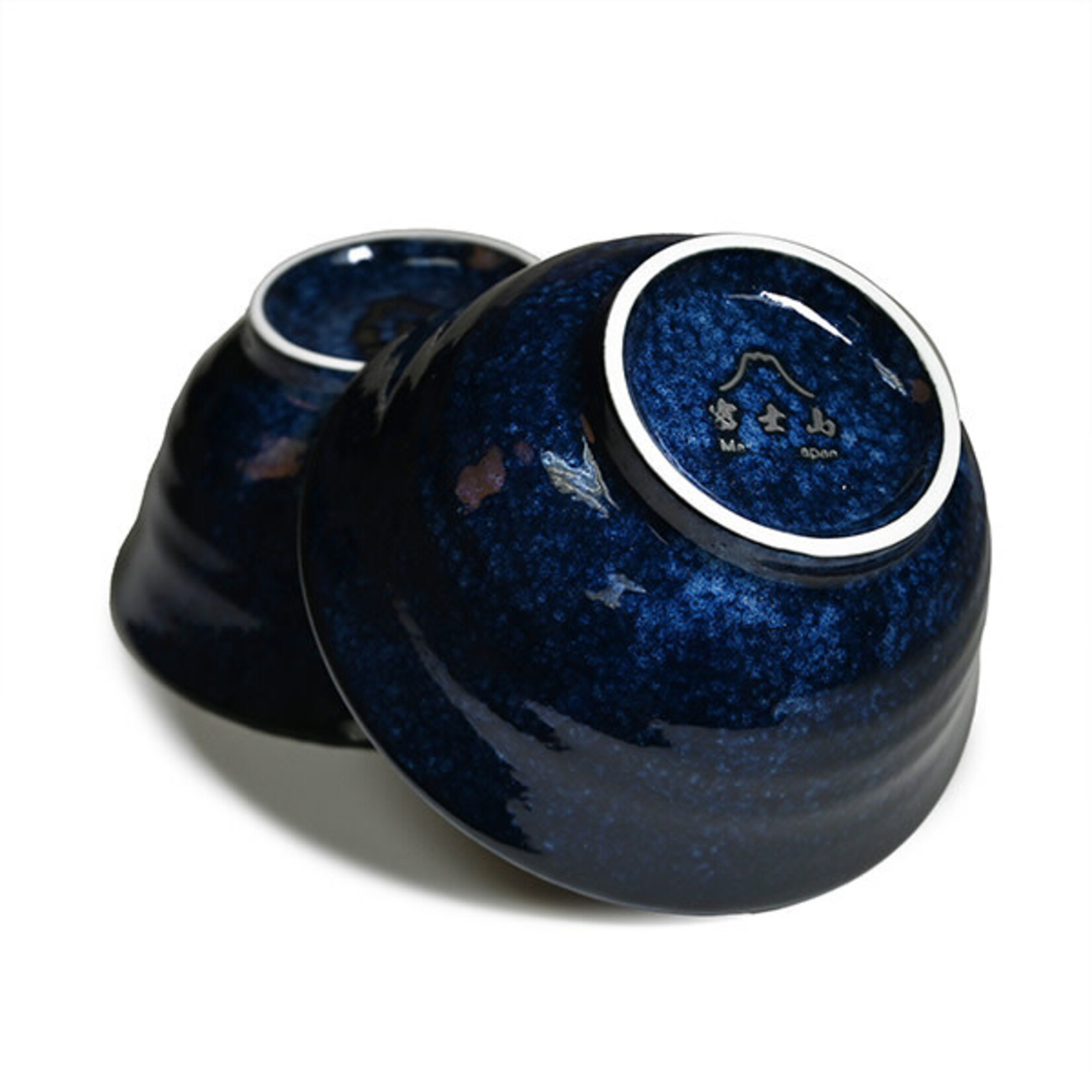 Bowl Set of 2 w/Chopsticks 20oz - Blue / Hokusai - YG56S-BWV