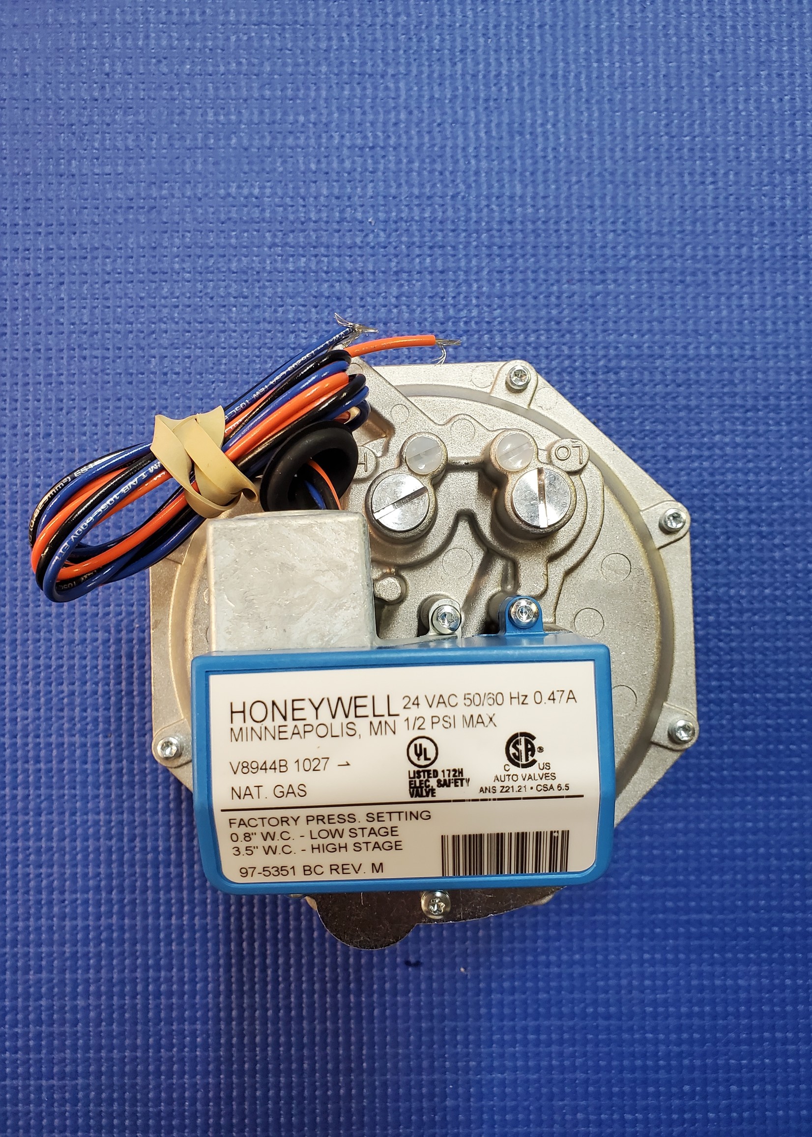 RBI Futera II 1 1/4" Main Gas Valve V8944B 1000/1500