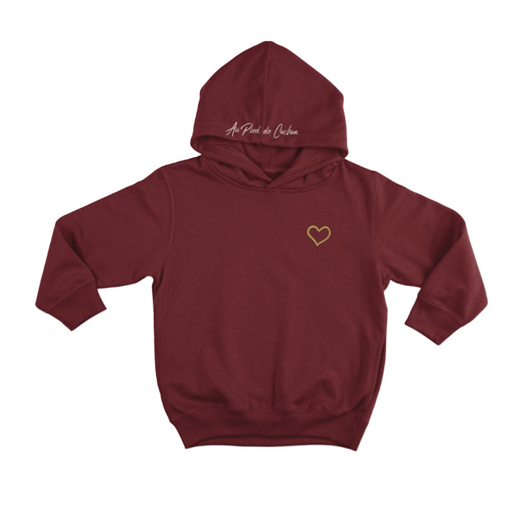 Burgundy hoodie