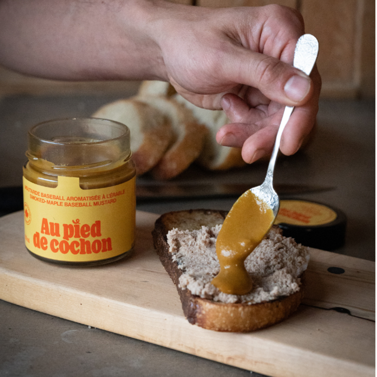 Smoked-maple baseball mustard