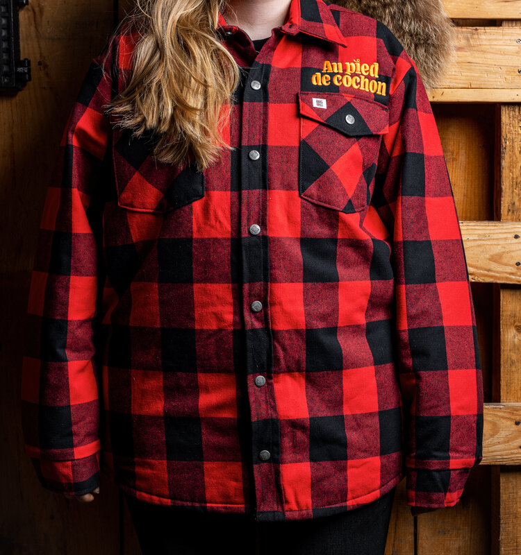 Veste doublée rouge Au Pied de Cochon