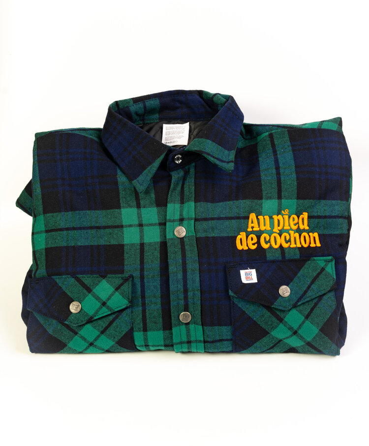 Veste verte doublée Au Pied de Cochon