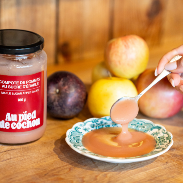 Compote de pommes au sucre d'érable
