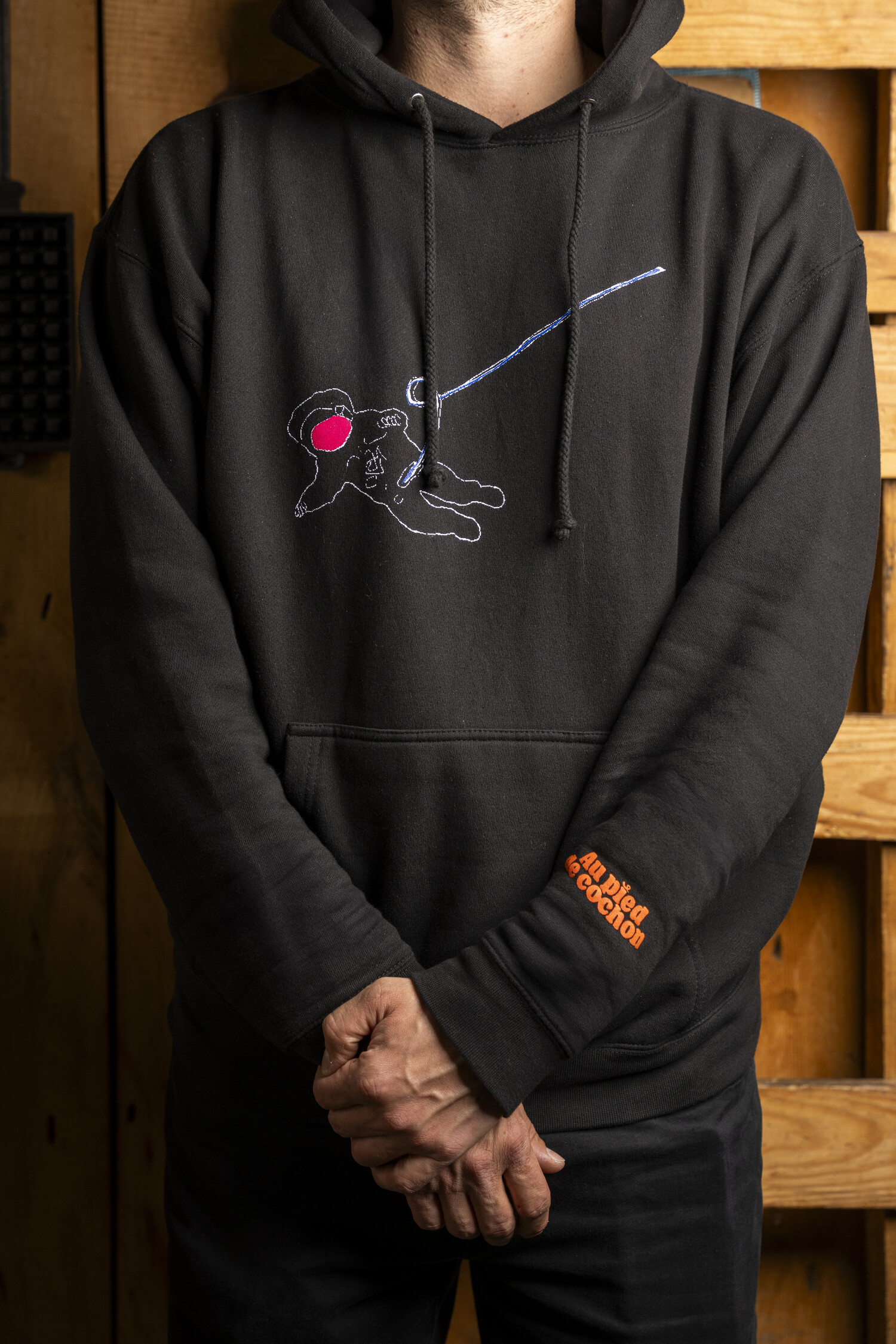 Black hoodie - Au Pied de Cochon