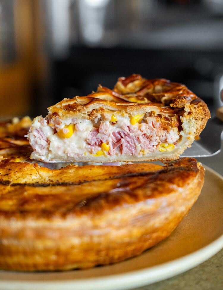 Tourte au jambon fromage
