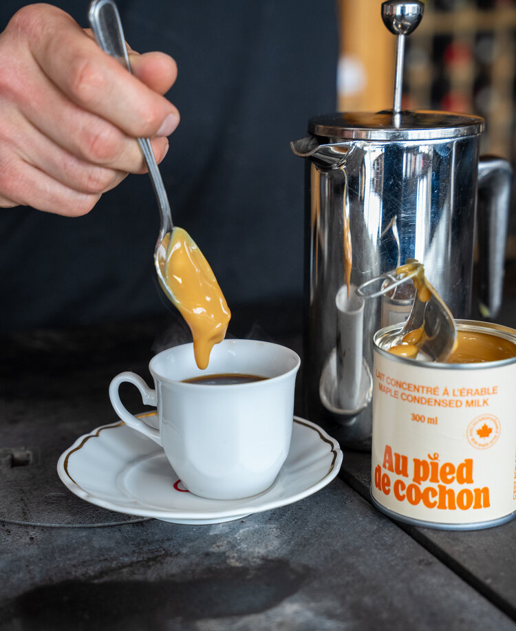 Lait concentré à l'érable