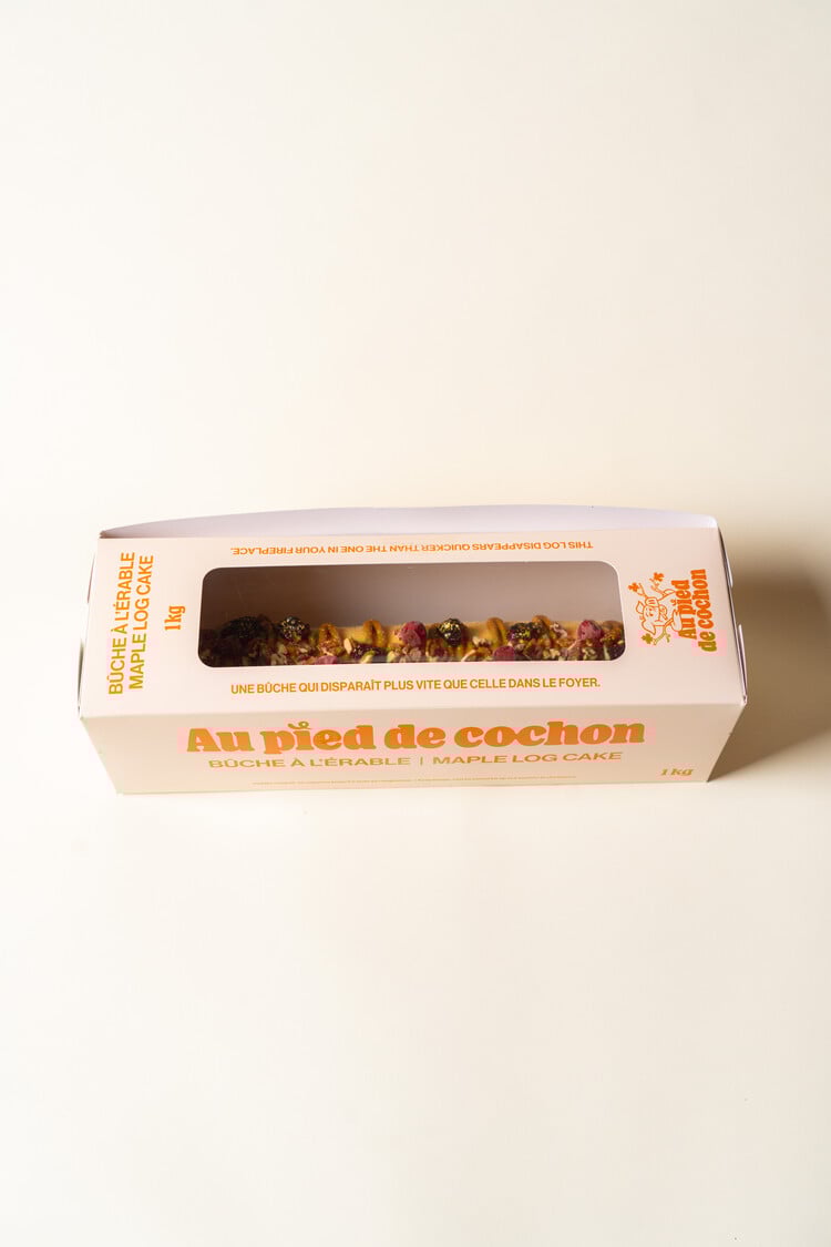 Bûche à l'érable