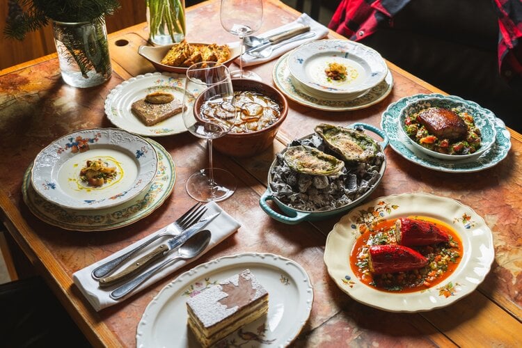 Holiday menu for 2 people