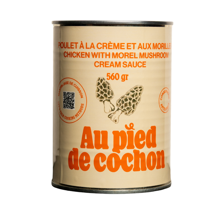 Poulet à la crème et aux morilles