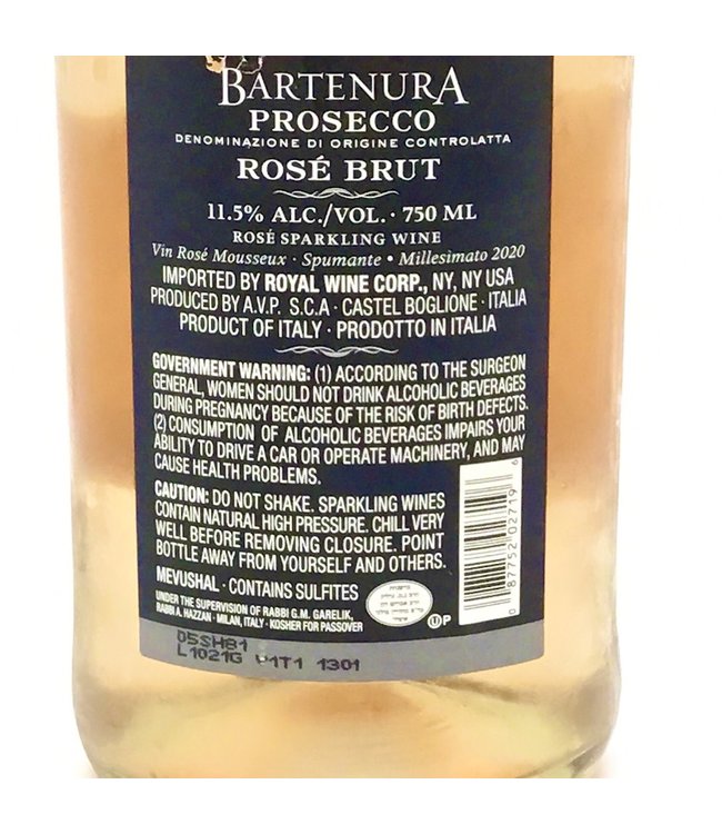 Bartenura Prosecco Rosé