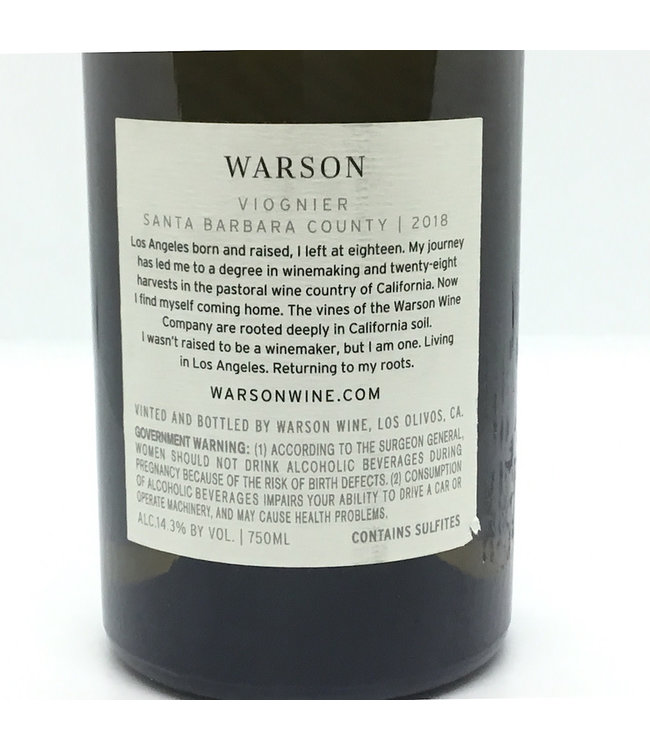Warson Viognier 2018 Santa Barbara - California