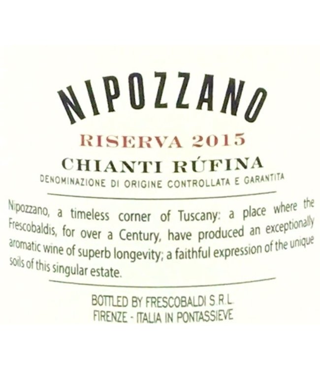 Frescobaldi Pozzano Reserva Chianti ‘15