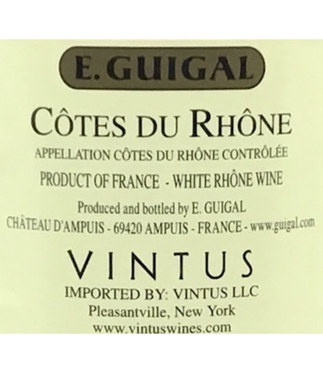 E. Guigal Côtes du Rhône Blanc 2018 France
