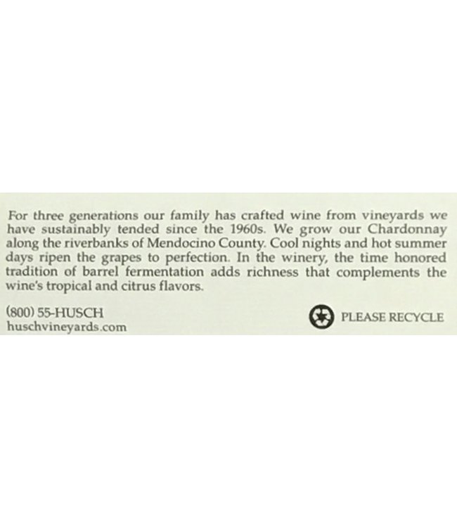 Husch Chardonnay 2019 Mendocino