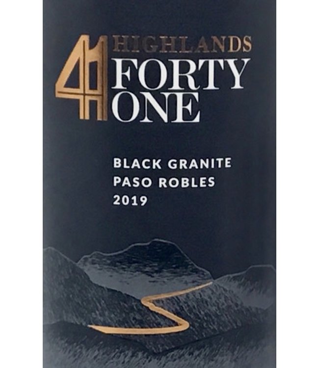 Highlands 41 “Black Granite” 2020 Paso Robles