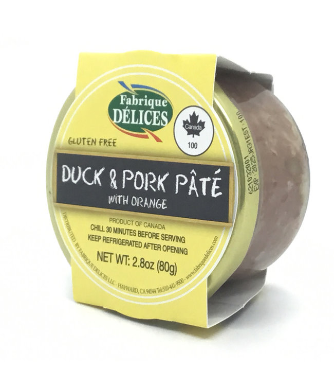 Fabrique Duck & Pork Pâté  with Orange 2.8 oz