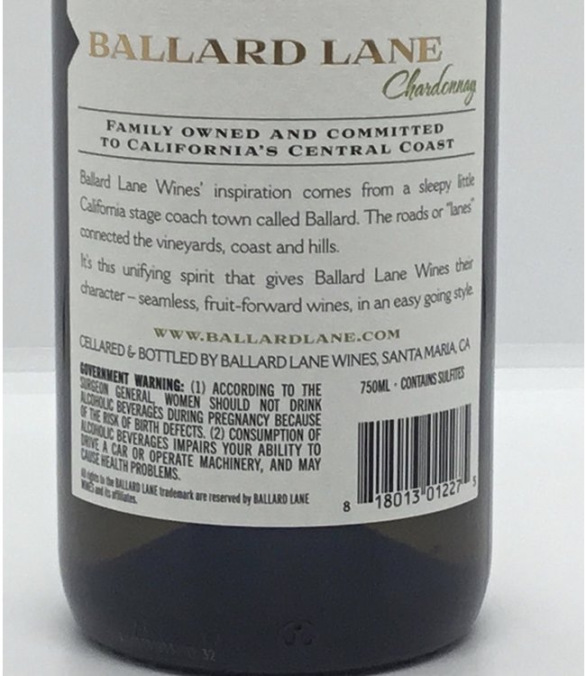 Ballard Lane Chardonnay 2022 Central Coast