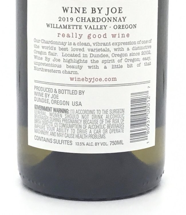 Joe Chardonnay 2019 Oregon