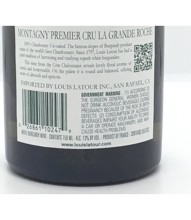 Louis Latour “Roche” Montagny 1cru 2019 Burgundy - France