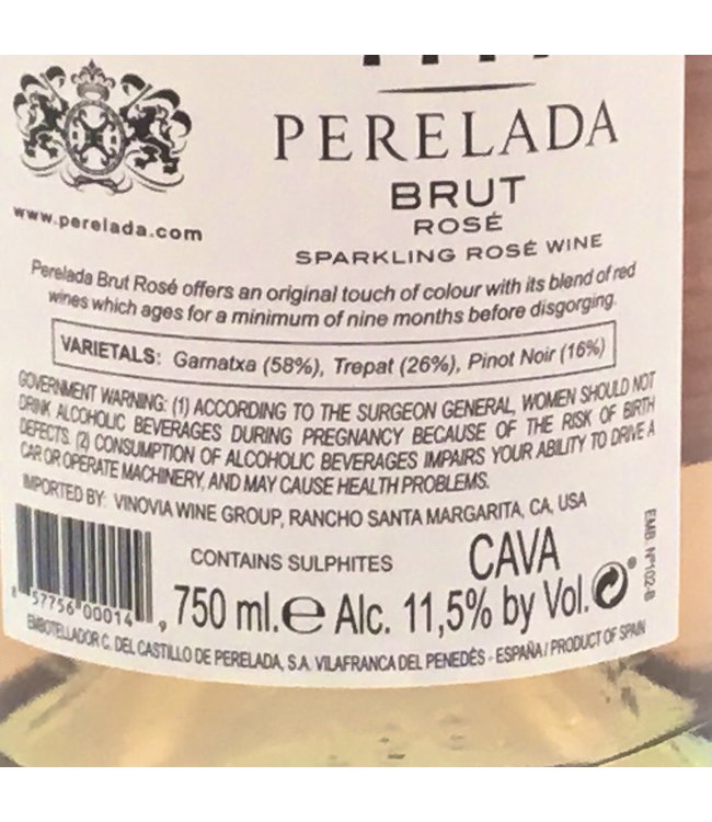 Perelada Brut Rose NV Cava Spain