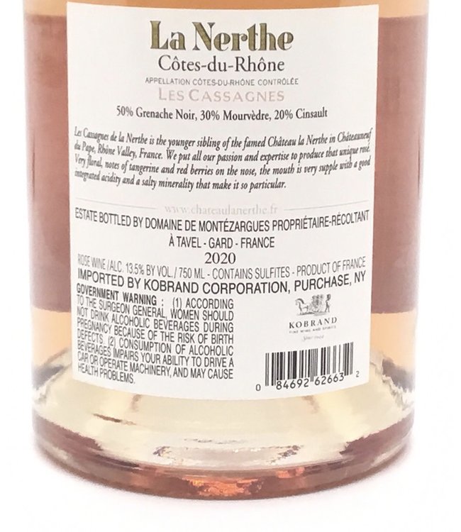 Château La Nerthe "Les Cassagnes" Côtes du Rhône 2020