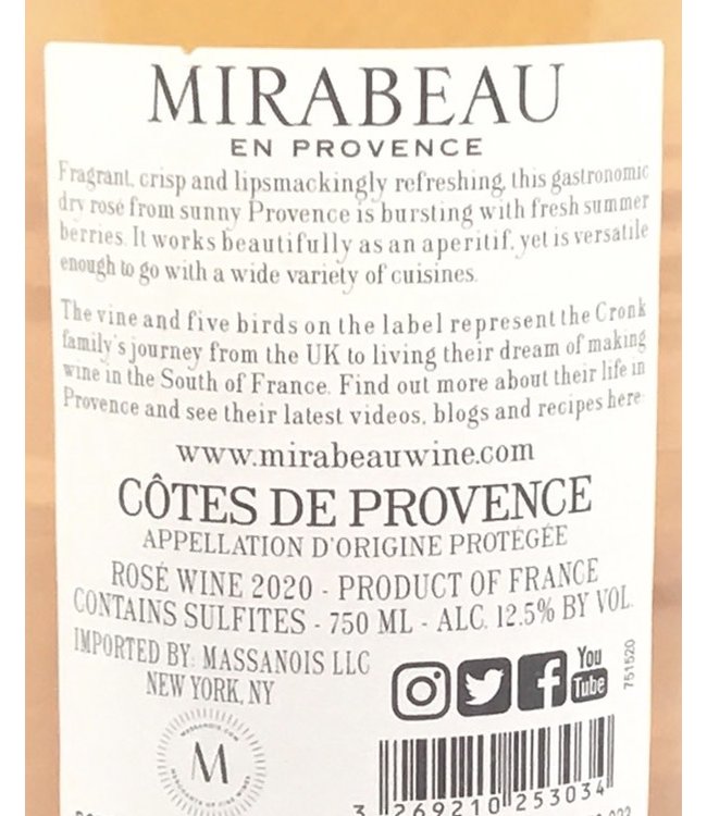 Mirabeau "Classic" Rosé 2021 Provence - France
