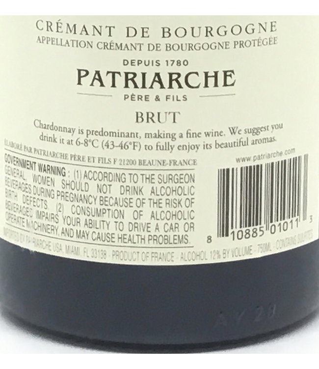 Patriarche Cremant Brut NV Burgundy
