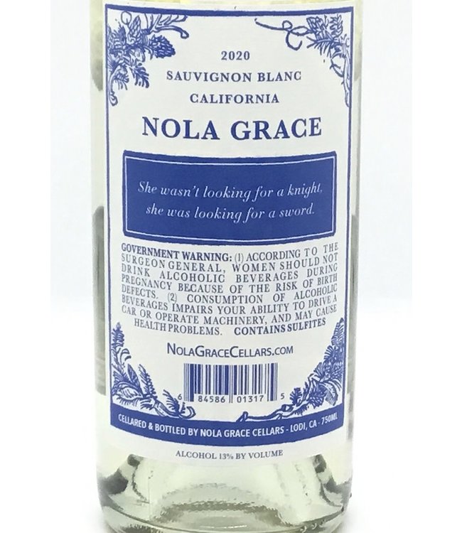 Nola Grace Sauvignon Blanc 2021 Lodi - California