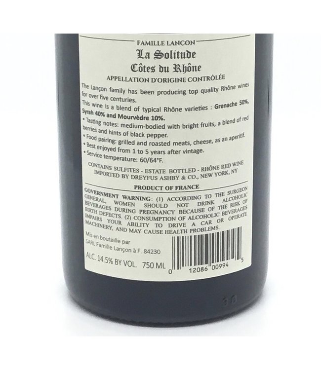 Domaine de la Solitude Côtes du Rhone 2018