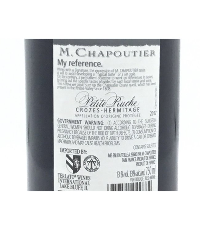 M. Chapoutier "Petite Ruche" Croze-Hermitage 2017
