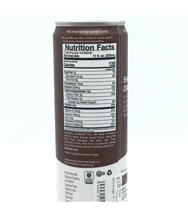 Slate Dark Chocolate  Beverage 11 oz Boston