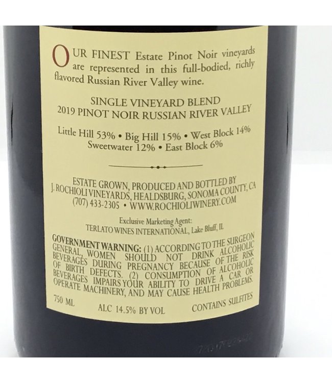 Rochioli  Pinot Noir  2021 Russian River Valley